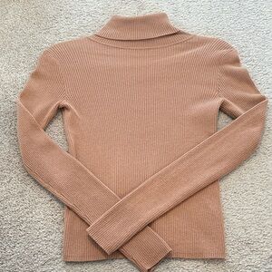 Urban Outfitters Ribbed TurtleNeck Sweater - Brown